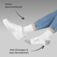 Sportsocken Unisex Tennissocken Training- Baumwolle...