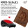 RFID Büffel Echt Leder Geldbörse Portemonnaie Herren mit geprägtem Motiv Hochformat Pferdekopf