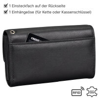 Kellnerbörse Kellnergeldbörse Kellnerportemonnaie Geldbörse Taxibörse Echtleder RFID